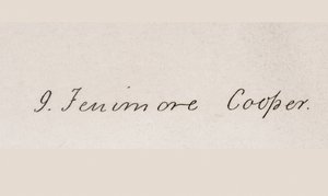 Firma de James Fenimore Cooper de American School